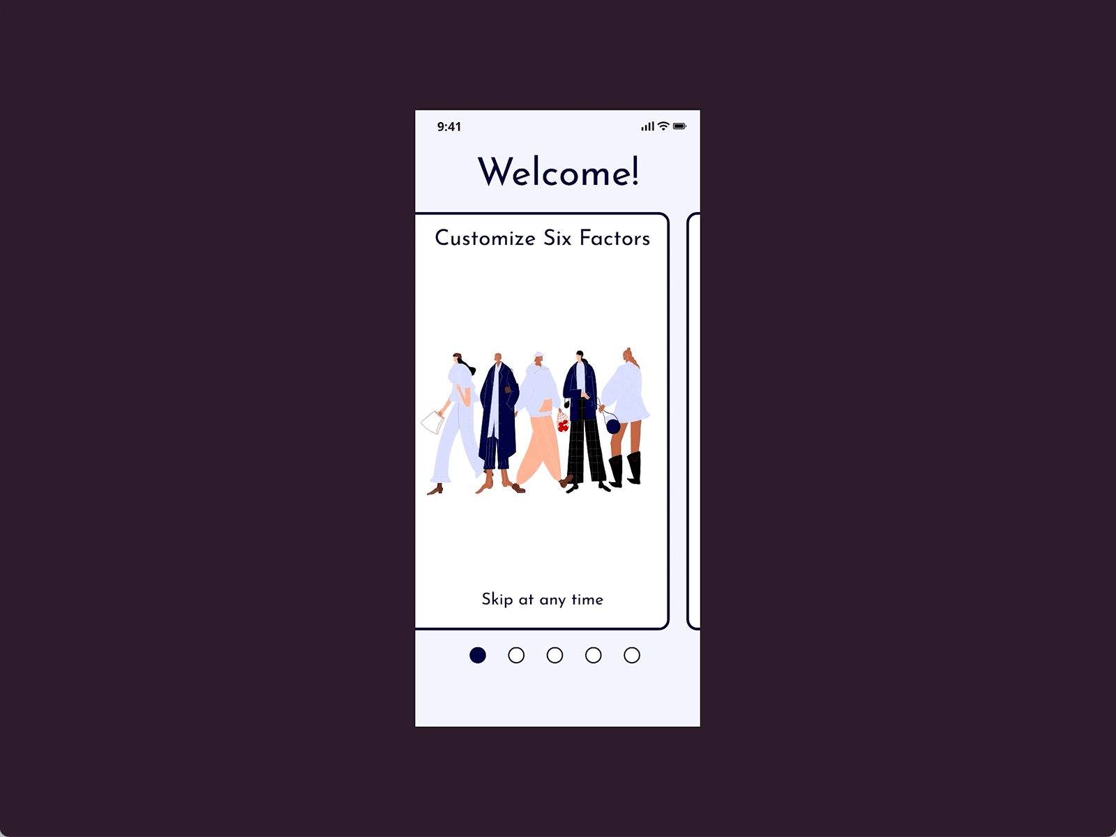 Day 23 - Onboarding app branding dailyui dailyuichallenge design fashion graphic design illustration image intro introduction mobile onboarding product design slider style ui user interface ux welcome