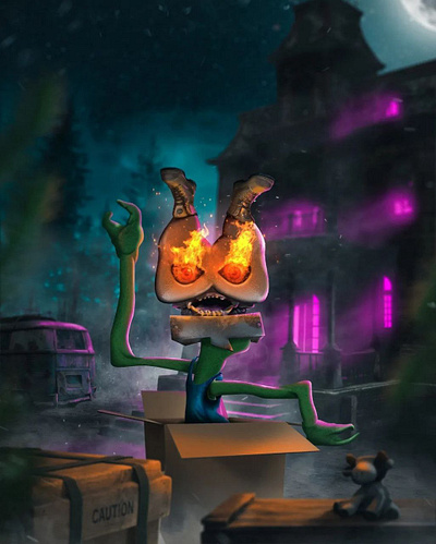 Mr. Grrr design photomanipulation photoshop poster