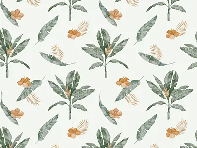 Giraffe and Botanic - Pattern Design adobe illustrator illustration pattern design procreate watercolor