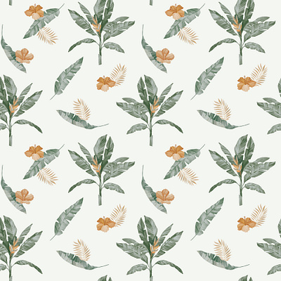 Giraffe and Botanic - Pattern Design adobe illustrator illustration pattern design procreate watercolor