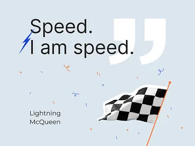 Speed art article collage colors confetti design flag graphic design illustration lightning quote race shape speed