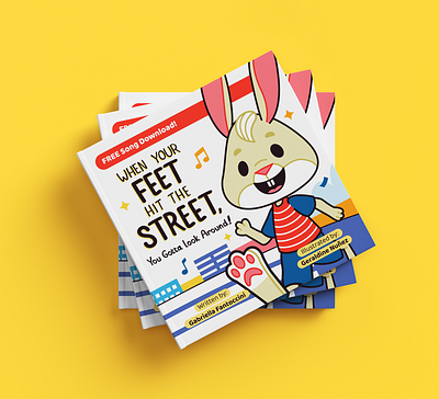 When Your Feet Hit the Street | Children's Book cartoon character design children children art children book children illustration cover design design flat design graphic design illustration illustrator kids picture book street vector