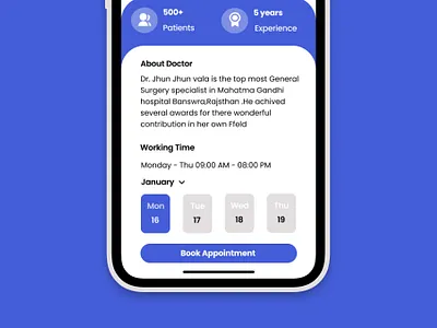 Landing Page -Doctor Appointmnet Elements call-to-action,clarity 3d animation branding graphic design logo motion graphics ui