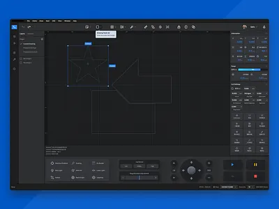 激光切割软件 cutting software ui