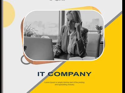 Professional Banner branding ui