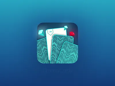 Diamond Cards 💎 cards casual design gambling graphic design ico icon illustration logo ui