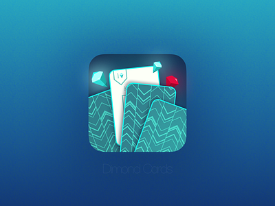 Diamond Cards 💎 cards casual design gambling graphic design ico icon illustration logo ui