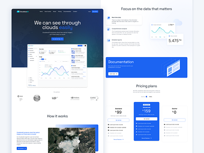 Landing Page Design for SaaS Startup analytics corporate dashboard design graphic design illustration landing page saas startup ui user experience user interface ux webdesign website