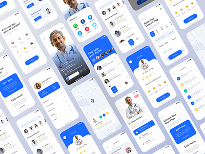 Doctcon Mobile UI app app design design doctor ui figma figma design medical ui mobile design ui uiux design ux