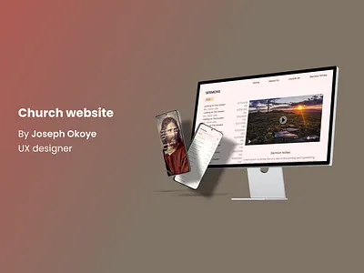 Church Website design hire typography ui ux uxdesign website