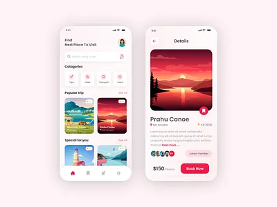 Travel mobile app design ✈ adventure agency app design booking app clean design destination explore flight app mobile app tour travel travel agency travel app travel booking travel traveling trip ui uiux vacation