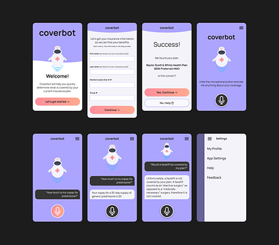 Mini Project - Coverbot chatbot health insurance ui ux