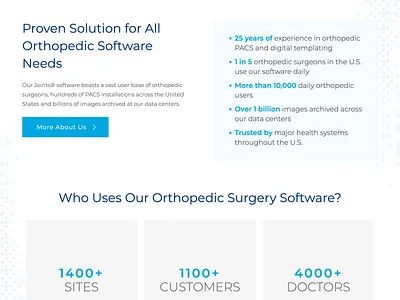 Medstrat.com archiving design digital imaging medical orthopedic redesign software surgery template ui ux web design website