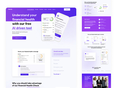 Fintuity Landing Conception finance fintech landing ui ui ux design web webdesign