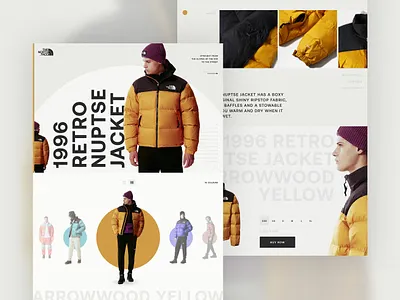 North Face Redesign Concept clothing concept design desktop digital fashion project redesign ui ux website