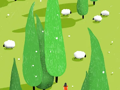 The Sheep artwork digital illustration drawing illu illustration procreate