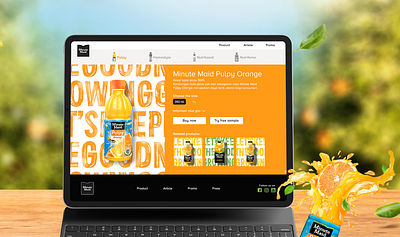 minute maid product design ui uiux web design website