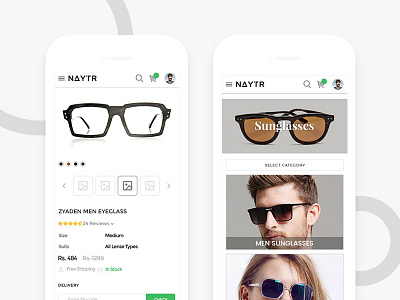 Eyewear - Listing & Detail Page