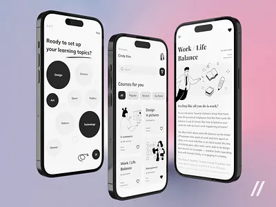 Learning Mobile IOS App android animation app app design app interaction courses dashboard design education elearning interface ios learning mobile mobile app mobile ui motion online ui ux