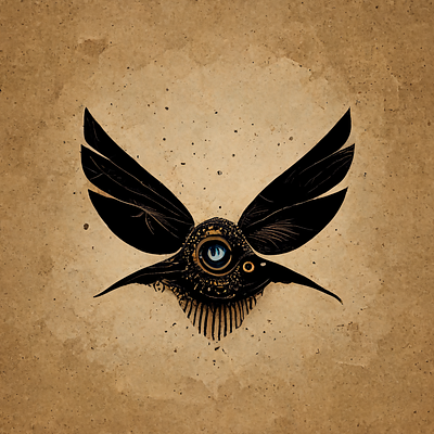 Steampunk Cyclops Bird Design bird design digital art logo retro steampunk