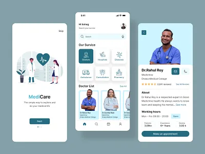 Medical Mobile App app application doctor health care healthcareapp healthservice hospital medical medical mobile app medicine mobile mobile app mobile app design mobile design smartphone ui ui app