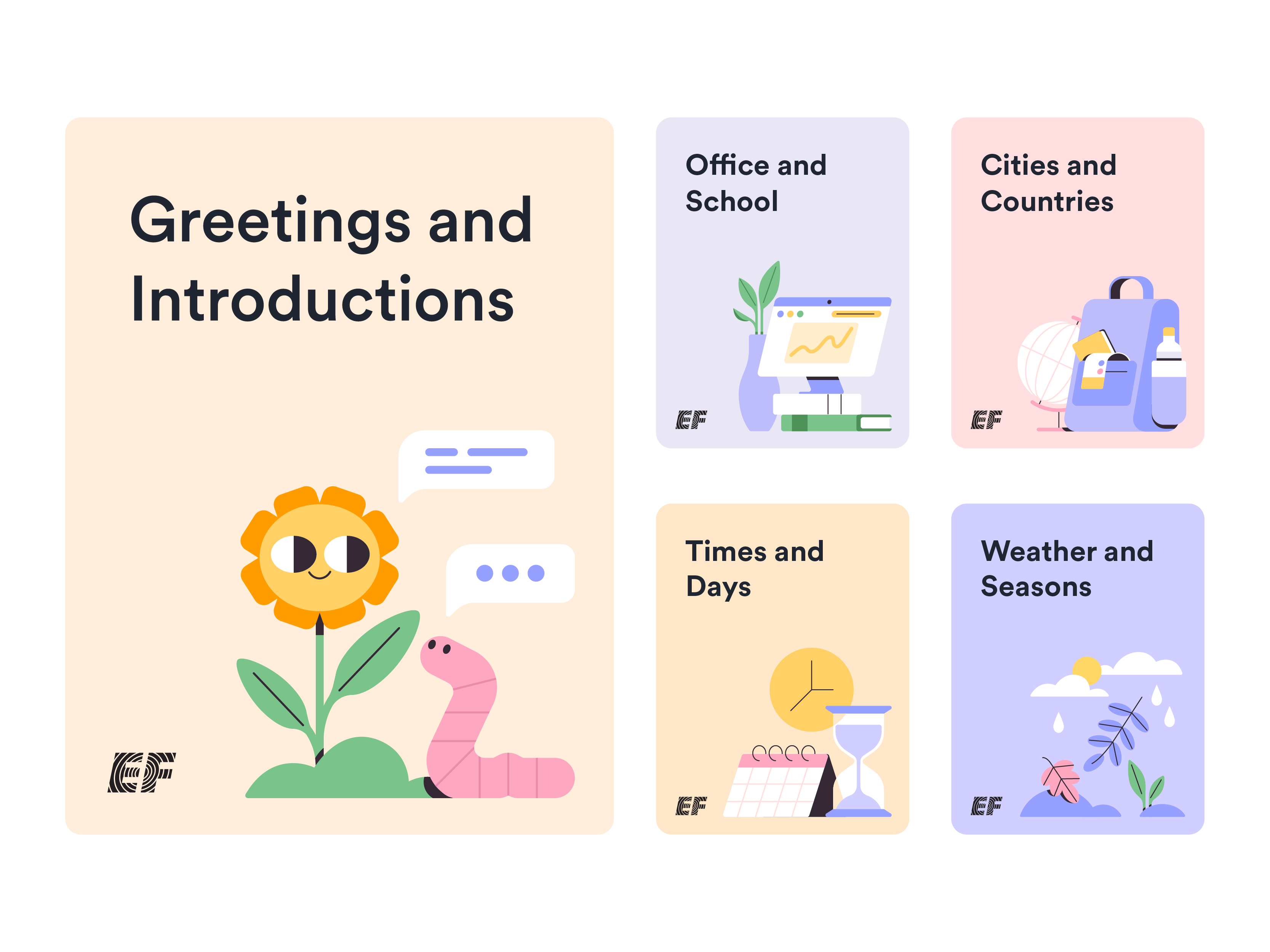 Education First Illustrations Set 2d app application character characters design flat graphic design icon icons illustration people pet plant shape study ui vector