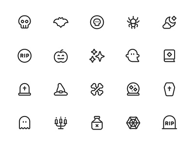 Myicons✨ — Halloween vector line icons pack design system figma figma icons flat icons icon design icon pack icons icons design icons library icons pack interface icons line icons sketch icons ui ui design ui designer ui icons ui kit web design web designer