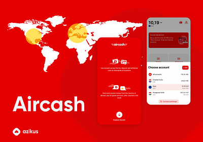 Aircash Mobile App android fintech ios ui ux