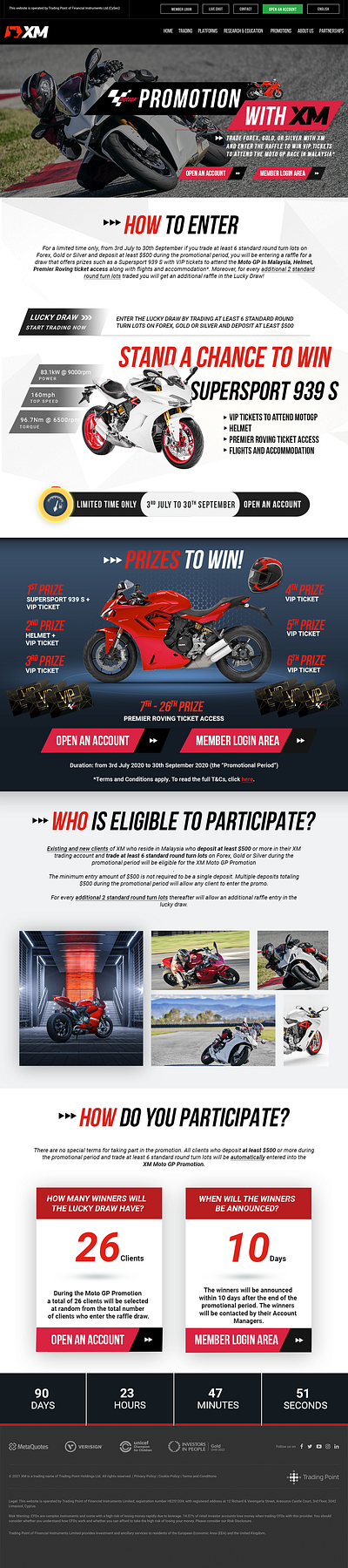 MotoGP Promo with XM graphic design ui