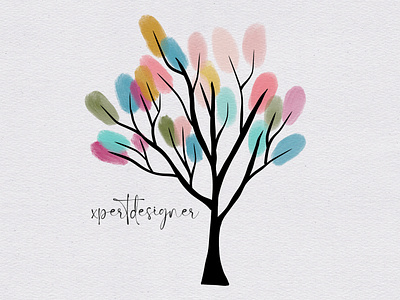 Watercolor Tree Concept art creative design drawing illustration tree vector wallpaper watercolor watercolor art watercolor drawing