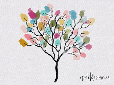 Watercolor Tree Concept brush creative design graphic design illustration procreate watercolor watercolor art watercolor brush watercolor design watercolor tree