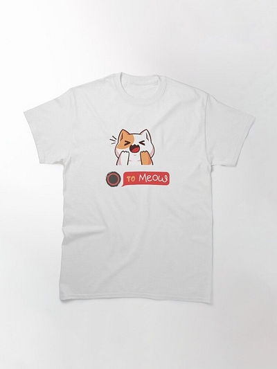 Press O to Meow branding cat chubby cute design funny graphic design illustration meme simple stray t shirt tshirt tshirtcat