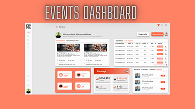 Gym Event management dashboard event dashboard gym mangement dashboard ui