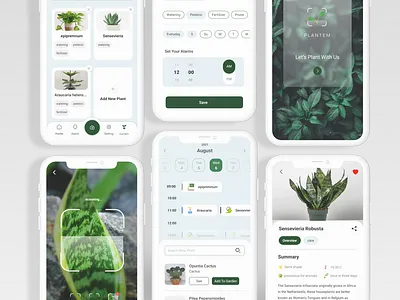 plant care app ui ux