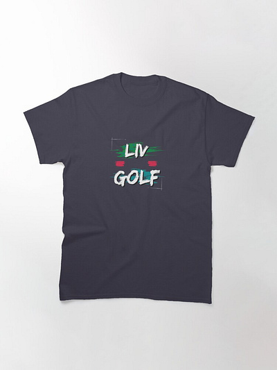 Liv Golf T-shirt 2d black branding clothing colorful creative design fashion font golf graphic design illustration mockup simple sport t shirt tshirt typography