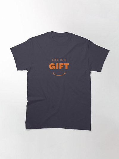 Life Is A Give T-shirt 2d artwork black brand design branding business clothing creative design digital art fashion font graphic design illustration illustration art redbubble simple tshirt typography vector