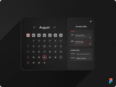 DailyUI Challenge Day 038 - Calendar #Day038 #DailyUI 038 calendar concept daily daily ui dailyui date day 038 design digital figma interface minimal month schedule ui uidesign ux