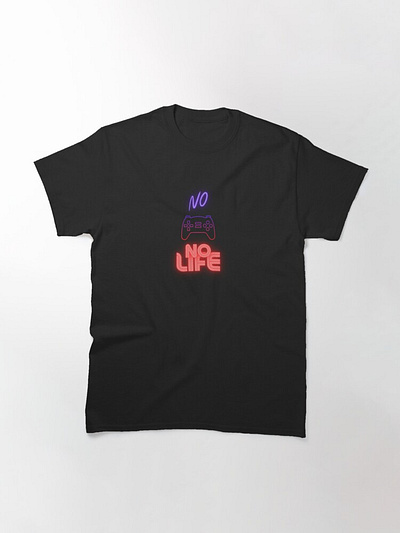 No Game No LIfe T-shirt 2d apparel art black branding clothing colorful digital art fashion font game graphic design illustration neon sticker tshirt typography