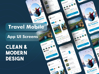 Travel App Ui Concept 3d abode xd animation app branding craetive market design dribbble figma graphic design illustration landingpage logo motion graphics prototype trending ui ux vector