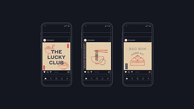 Bao Bun bao bao bun branding chinese design dumpling food graphic design icon layout logo menu social media takeaway texture typography