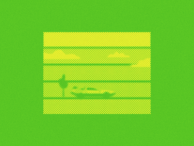 Highway v.1 burma halftone illustration minimal pixelart poster
