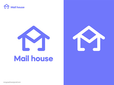 Mail house logo app logo best logo designer brand logo branding creative logo design graphic graphic design illustrations logo logo design logo maker logo trend 2022 logoshift logotype mail logo mark modern logo monogram vector