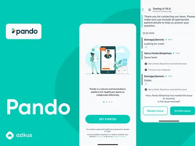 Pando Mobile App android chat figma ios ui ux