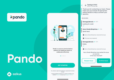 Pando Mobile App android chat figma ios ui ux