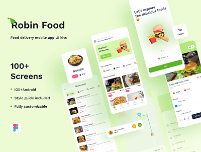 Food Delivery Mobile App UI Kits delivery app design system ui kits food app sale food app ui kits food delivery mobile app ui kits food order app market delivery app sale style guide ui kits ui kits for food delivery ui kits for ios and android ui ux mobile app water delivery