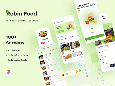 Food Delivery Mobile App UI Kits delivery app design system ui kits food app sale food app ui kits food delivery mobile app ui kits food order app market delivery app sale style guide ui kits ui kits for food delivery ui kits for ios and android ui ux mobile app water delivery