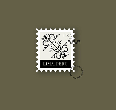 Lima stamp branding illustration