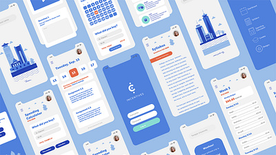 Incentives branding logo mobile tech ui ux