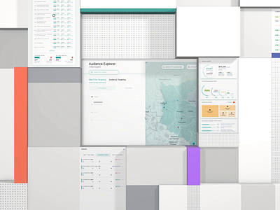 Audience Explorer Filters Map animation brands dashboard data design designer digital filters interactions interface map responsive ui