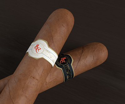 Cigar labels branding cigard masculine packaging vintage